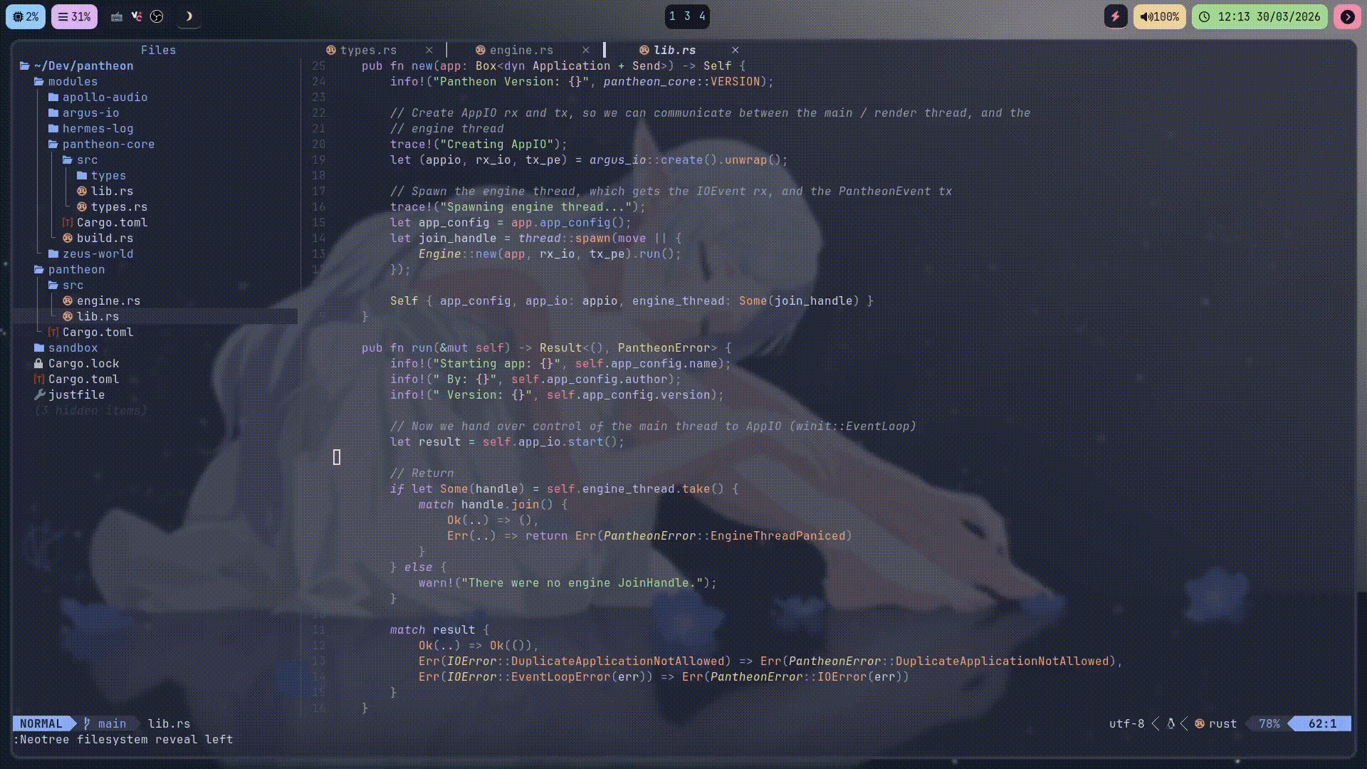 run.nvim usage example video